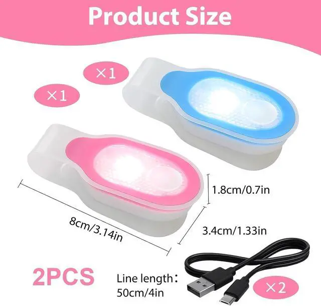 Alt view image 7 of 7 - Nurse Night Light Rechargeable LED Clip on Flashlight for Night Shift | Rechargeable Hands Free Lights for Walking Safety with Strong Magnetic to Grip Clothing, Suitable for Running Emergency,2Pcs