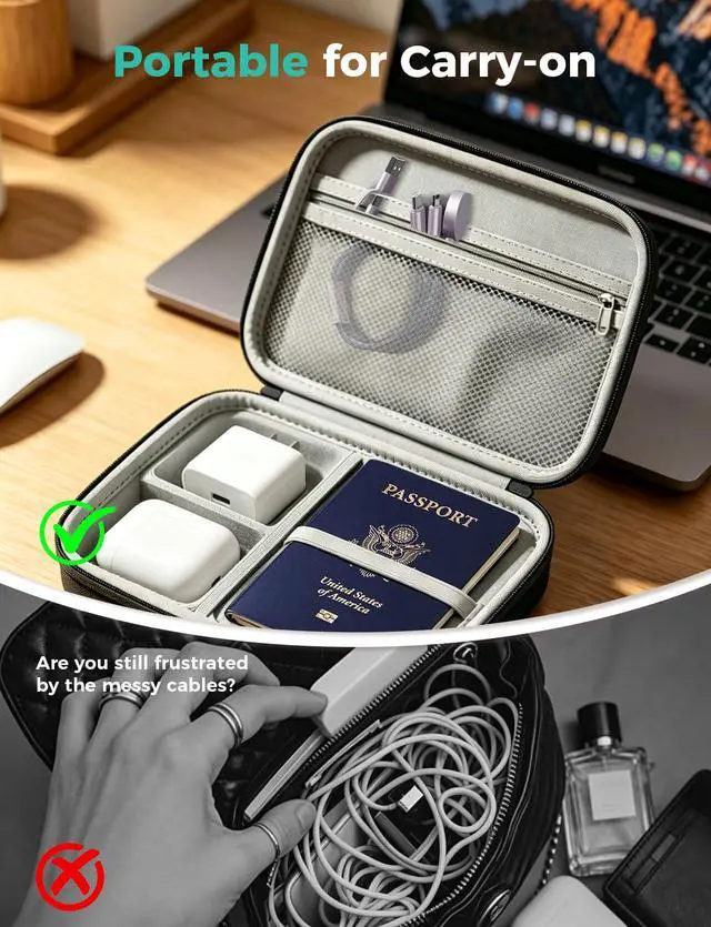 Alt view image 5 of 7 - 2026 Travel Essentials for Apple Watch Charger,Cruise Vacation Camping Essentials,iPhone Charger,Multi Charging Cable,3 in 2 Charging Docks for iWatch Series 11-2/Ultra,iPhone 17-12,Car