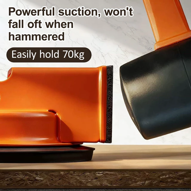Alt view image 3 of 7 - Floor Gap Fixer Tool, 2026 New Heavy Duty Floor Gap Fixer Tool, Enhanced Vacuum Suction Cup, Flooring Gap Repair Tool for Laminate, Vinyl, Wood & Tile Flooring (Orange)