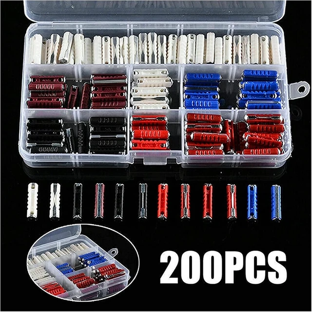 Alt view image 2 of 7 - Fuse 200pcs Ceramic Continental Fuses European Automotive Torpedo Bullet 5/8/10/16/25/40amp Auto Kit