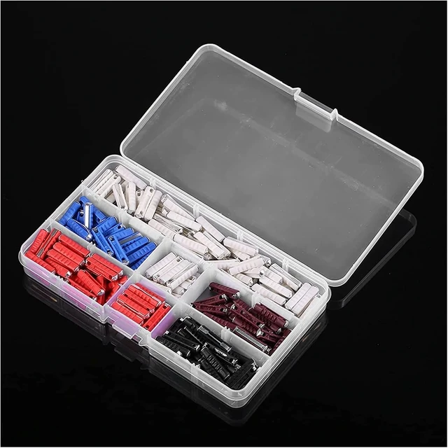 Alt view image 6 of 7 - Fuse 200pcs Ceramic Continental Fuses European Automotive Torpedo Bullet 5/8/10/16/25/40amp Auto Kit