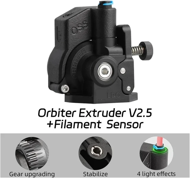 Alt view image 6 of 6 - LDO Orbiter Extruder V2.5 + Smart Filament Sensor, 3D Printer Automatic Filament Runout Detection Kit, Compatible with Mellow DIY 3D Printers