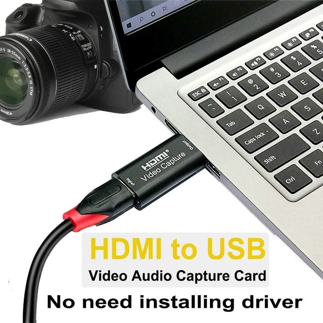 Alt view image 2 of 6 - Audio Video Capture Cards Cam Link Card HDMI to USB 2.0 Full HD Record via DSLR Camcorder Action Cam for Acquisition Live Streaming Gaming Teaching Conference(Support VLC/OBS/Amcap)