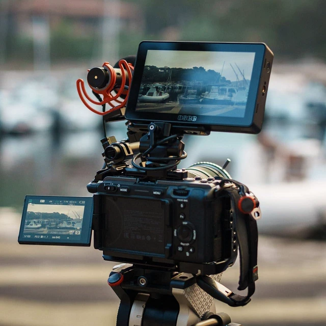 Alt view image 2 of 7 - Lilmon 5 1000 Nits High-Bright 5.5 inch Touch Screen DSLR Camera Field Monitor with 3D LUT HDR 4K HDMI in and Out Exposure Focus Assist Waveform Monitor