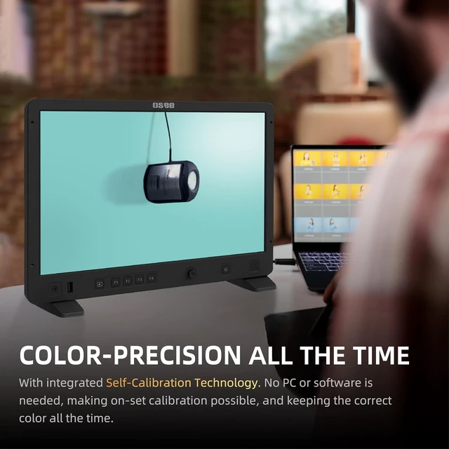 Alt view image 6 of 6 - Mega 15S 15.4" 1500nits 3G-SDI 4K HDMI HDR Production Monitor
Auto Color Calibration, 10-Bit IPS Panel, 1650:1, reflection-reducing coating, Triple Input Ports, V-Mount Plate, C-Stand