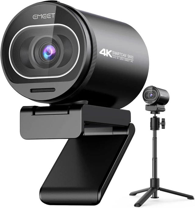 Main image of S600 4K Webcam with Tripod for Streaming, Sony 1/2.55'' Sensor
1080P@60FPS, PDAF Autofocus, 2 Noise Reduction Mics, Built-in Privacy Cover 73° FOV, Streaming Webcam for Product/Game/Beauty