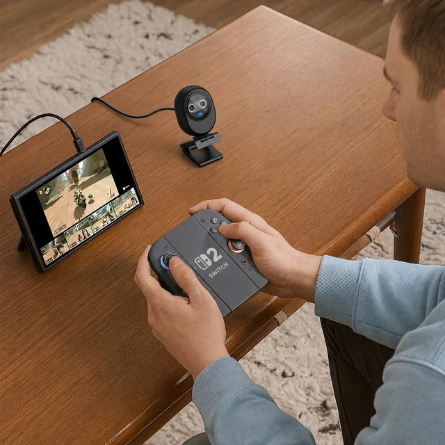 Alt view image 6 of 7 - Piko 4K Webcam for Streaming, Worlds 1st Dual-Camera AI-Powered 4K
AI Autofocus, 3 Mics Array&3 Sound Modes, USB Webcam with Clip, USB C-C&C-A, Great for Streaming/ Content Creation