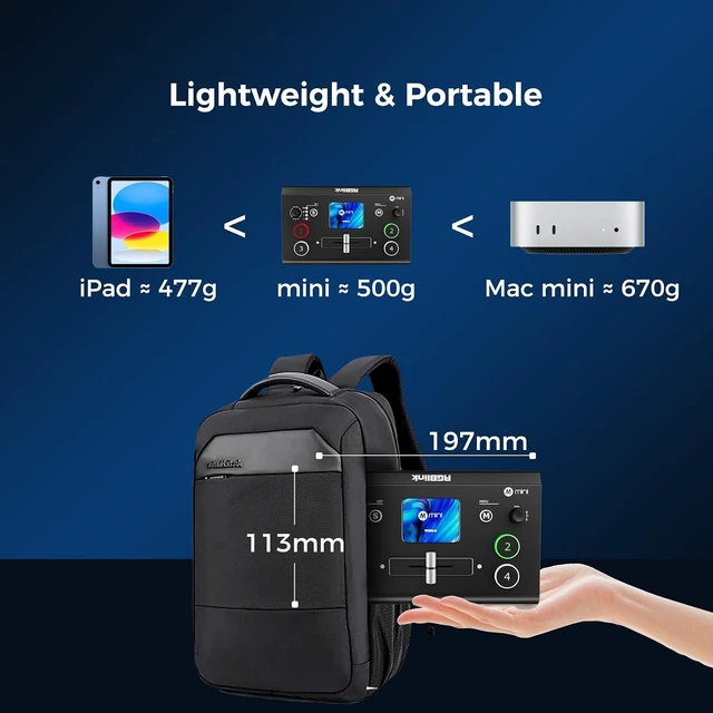 Alt view image 7 of 7 - Mini V3 Video Switcher, Tao Cloud Custom, 4K HDMI In, Multi-Cam
