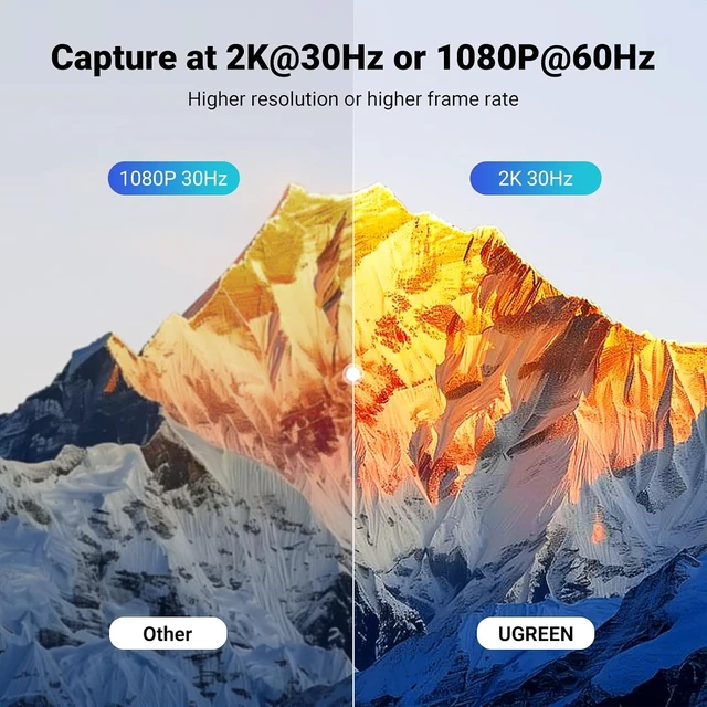 Alt view image 4 of 7 - 4K@30Hz Loop Out HDMI Capture Card for 2K 30FPS 1080P 60FPS USB 3.0
2K@30Hz Record for Video Capture Card for Streaming Gaming with Low Latency Compatible with Switch 2 PS5 Xbox PC Mac