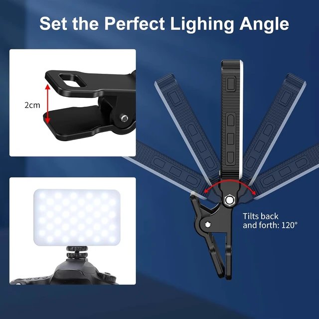 Alt view image 3 of 5 - Selfie Light, LED Light with 3 Modes & Clip Rechargeable Vlog Light
Portable LED Selfie Light with Clip & 3 Modes for iPhone/ Camera/ Computer Rechargeable Vlog Light for TikTok Streaming-Video