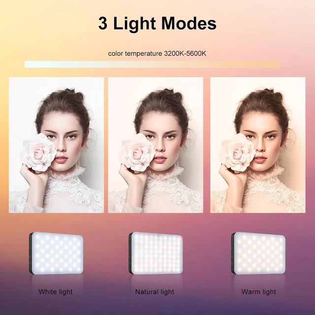 Alt view image 5 of 5 - Selfie Light, LED Light with 3 Modes & Clip Rechargeable Vlog Light
Portable LED Selfie Light with Clip & 3 Modes for iPhone/ Camera/ Computer Rechargeable Vlog Light for TikTok Streaming-Video