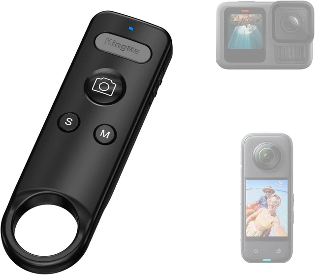 Main image of Wireless Bluetooth Remote Control for Insta360/GoPro Action Cameras
Compatible with Insta360 ACE/ACE PRO1/2/X2/X3/X4/X4 Air/X5/GO 3/3S, GoPro 13/12/11/10/9/8, For Vlogging, Cycling
