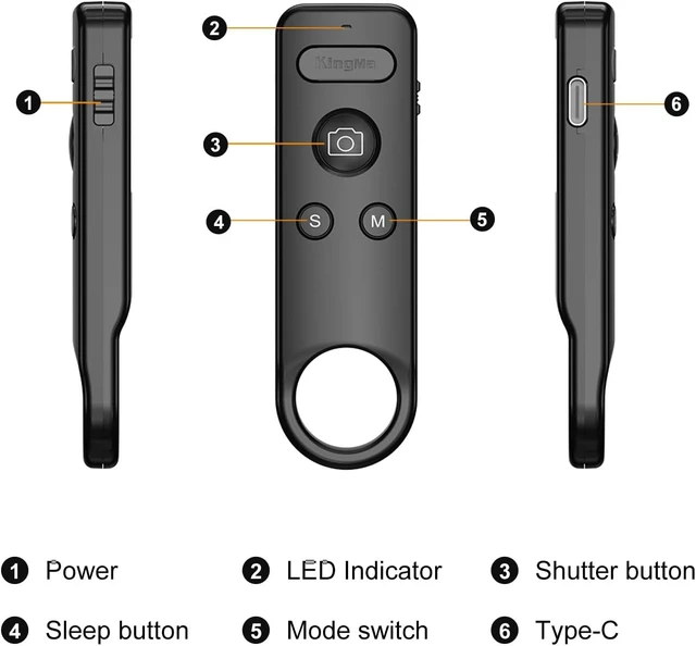 Alt view image 7 of 7 - Wireless Bluetooth Remote Control for Insta360/GoPro Action Cameras
Compatible with Insta360 ACE/ACE PRO1/2/X2/X3/X4/X4 Air/X5/GO 3/3S, GoPro 13/12/11/10/9/8, For Vlogging, Cycling