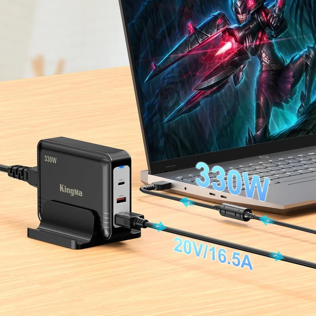 Alt view image 3 of 5 - 330W Replacement DC Power Cable, XT60 to DC 11×4.5mm Connector, Compatible with Legion Laptops