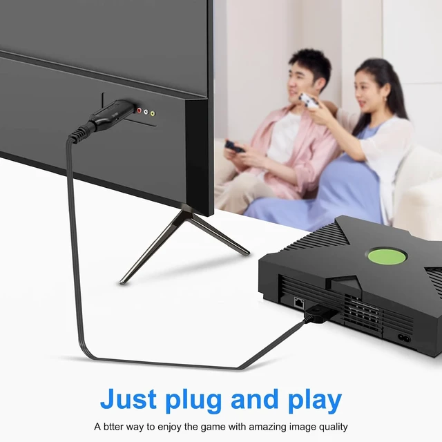 Alt view image 6 of 7 - Wiistar Original Xbox to HDMI Converter 1m/3.2ft HD Link Cable
for Original Version Video Audio Converter Adapter for Xbox Console