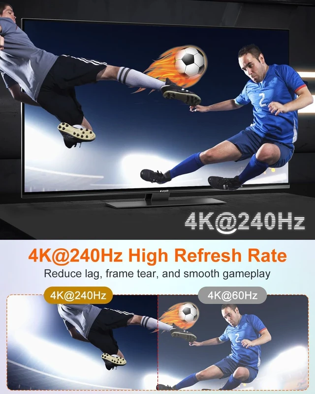 Alt view image 3 of 7 - HDMI Switch 5 in 1 Out with Remote Support 8K@60Hz 4K@240Hz/144Hz/120Hz
2026 New 5 Port 8k HDMI 2.1 Switch Support 3D/HDR/HDCP2.3 for PS5/4 Xbox Nintendo Switch (EDID not supported)