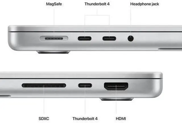 Alt view image 4 of 5 - Apple MacBook Pro 14.2" (Early 2023) - Silver (Apple M2 Pro / 32GB RAM / 512GB SSD ) - English