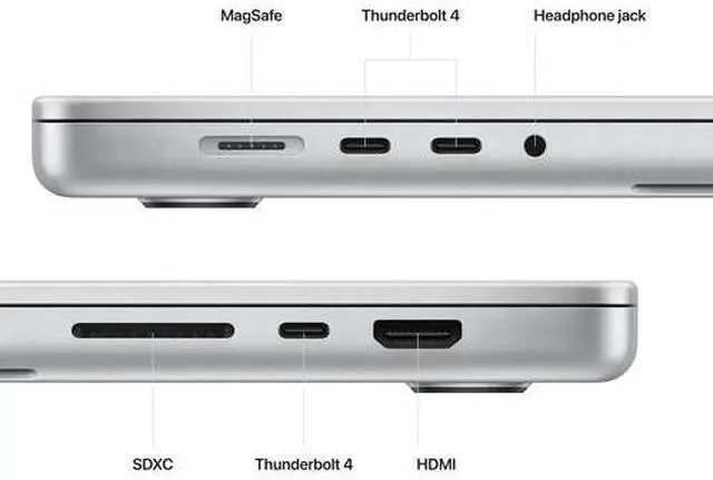 Alt view image 4 of 5 - Apple MacBook Pro 16.2" (2023) - Silver (Apple M2 Pro Chip/1TB SSD/32GB RAM) - English