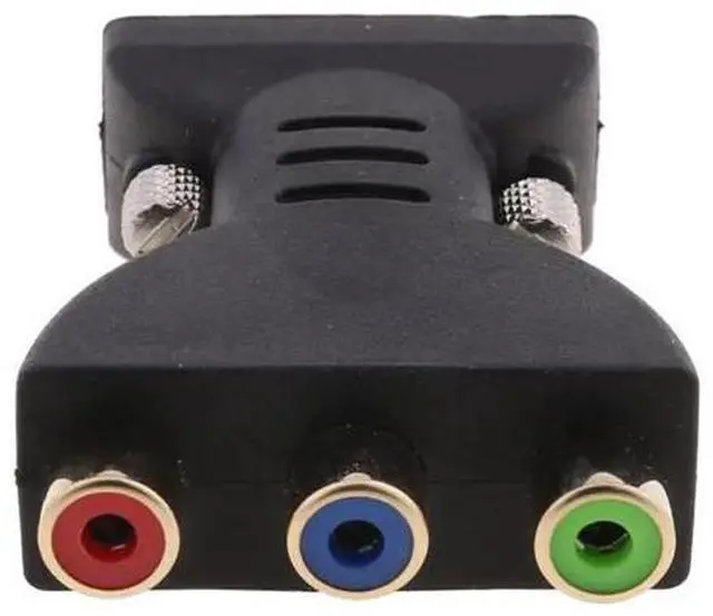 Alt view image 5 of 5 - to AV Adapter to 3RCA Plug Converter Component Video Jack Connector for DVD TV Projector High Definition Devices