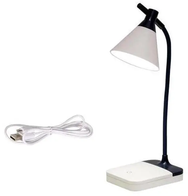 Alt view image 4 of 5 - LED Desk Lamp Bendable Dimmable Touch Table Lamp USB Rechargable Bedroom Bedside Lamp LED Reading Lamp Night Light