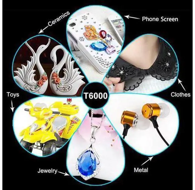 Alt view image 2 of 5 - 2Pcs 25ML T6000 Glue Thermal Epoxy Adhesive Scrapbooking Accessory Tool Textile Screen Phone Cover Display Repair b7000 Uv