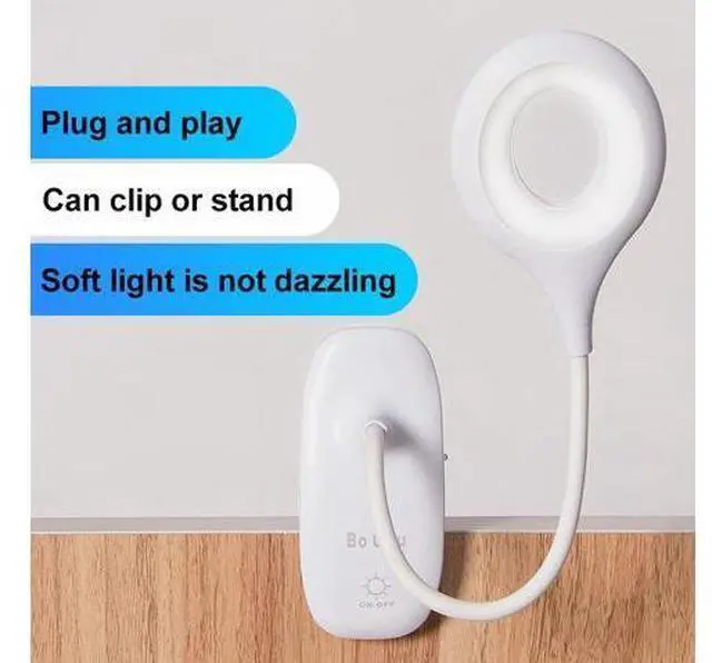 Alt view image 6 of 7 - 1pcs Clip Wireless Table Lamp Study 3 Modes Touch 1200mAh Rechargeable LED Reading Desk Lamp USB Table Light Flexo Lamps Table