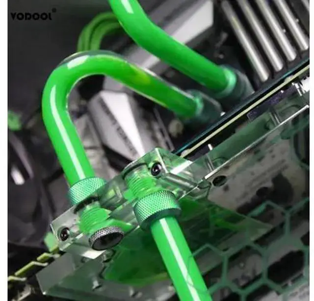 Alt view image 5 of 6 - 1pc Water Cooling G1/4 Thread 14mm Rigid Hard Tube Extender Connector Water Block Fittings For PC Computer Water Cooling System