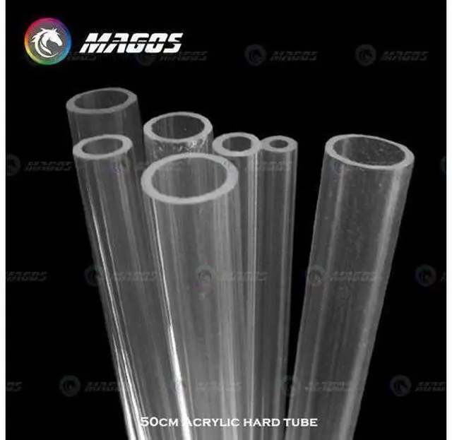 Alt view image 2 of 5 - Acrylic Tube Water Cooling kit Hard Pipe OD 8mm 10mm 12mm 14mm 16mm 18mm 20mm PC Case, PMMA Organic glass tube 50cm
