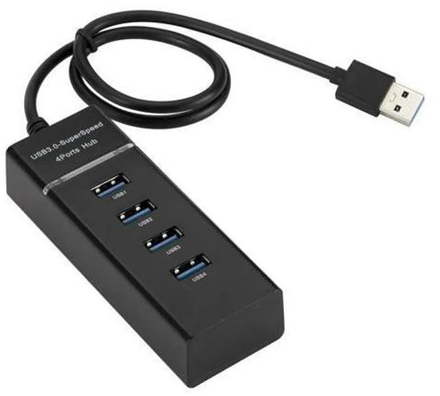 Alt view image 3 of 5 - 4 ports High Speed HUB High-Speed 4 Port USB 3.0 Multi HUB Splitter Expansion For Desktop PC Laptop Adapter USB 3.0 HUB