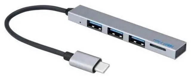 Alt view image 2 of 5 - 3.0 4 Port Hub Cable With Micro Charging Port Fast Transfer Hub C HUB Type-C HUB Ethernet Adapter