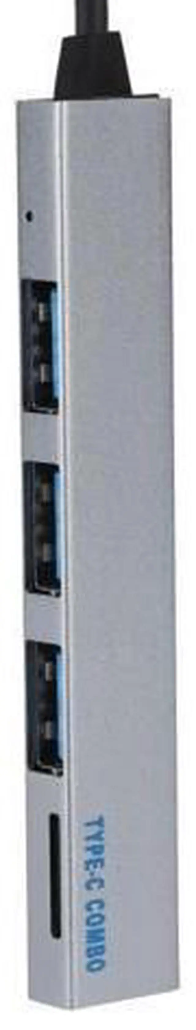 Alt view image 4 of 5 - 3.0 4 Port Hub Cable With Micro Charging Port Fast Transfer Hub C HUB Type-C HUB Ethernet Adapter