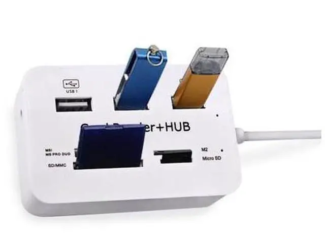 Main image of USB Splitter Hub 3.0 Type C Hub 3 Ports Multi USB C Hab 2.0 Multiple SD/TF Speed Card Reader For PC Laptop