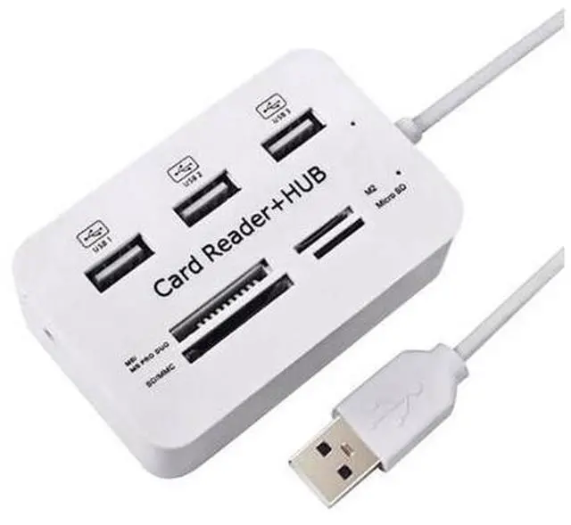 Alt view image 3 of 5 - USB Splitter Hub 3.0 Type C Hub 3 Ports Multi USB C Hab 2.0 Multiple SD/TF Speed Card Reader For PC Laptop