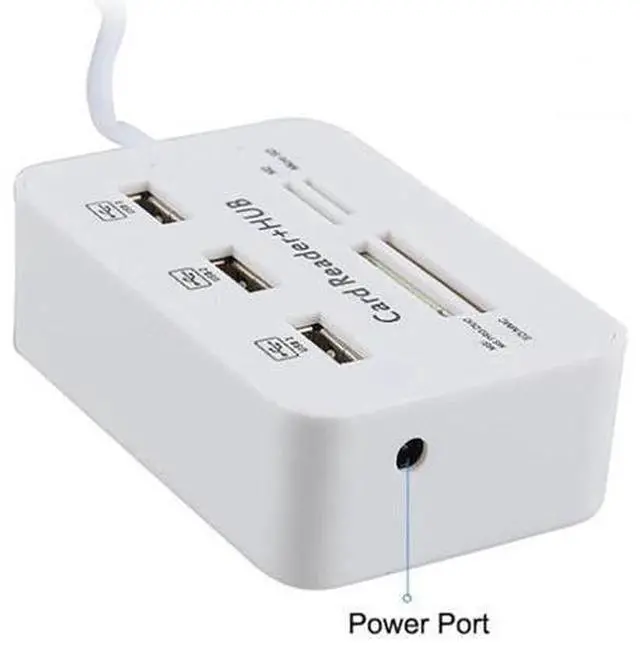 Alt view image 4 of 5 - USB Splitter Hub 3.0 Type C Hub 3 Ports Multi USB C Hab 2.0 Multiple SD/TF Speed Card Reader For PC Laptop
