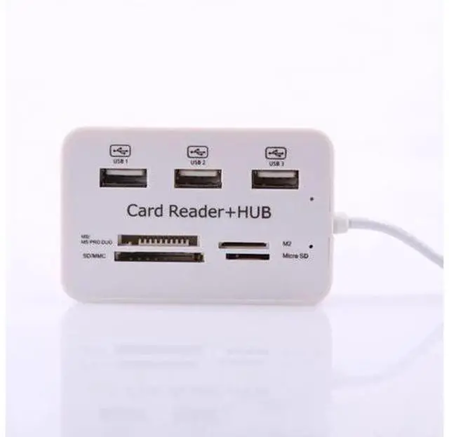 Alt view image 5 of 5 - USB Splitter Hub 3.0 Type C Hub 3 Ports Multi USB C Hab 2.0 Multiple SD/TF Speed Card Reader For PC Laptop