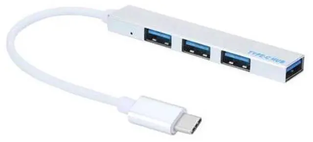 Alt view image 4 of 5 - Type-C To 4 USB HUB Expander Ultra-Thin Mini Portable 4-Port USB 3.0 Hub safe and durable#T2