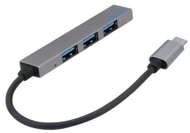 Alt view image 3 of 5 - Type-C To 4 USB HUB Expander Ultra-Thin Mini Portable 4-Port USB 3.0 Hub safe and durable#T2