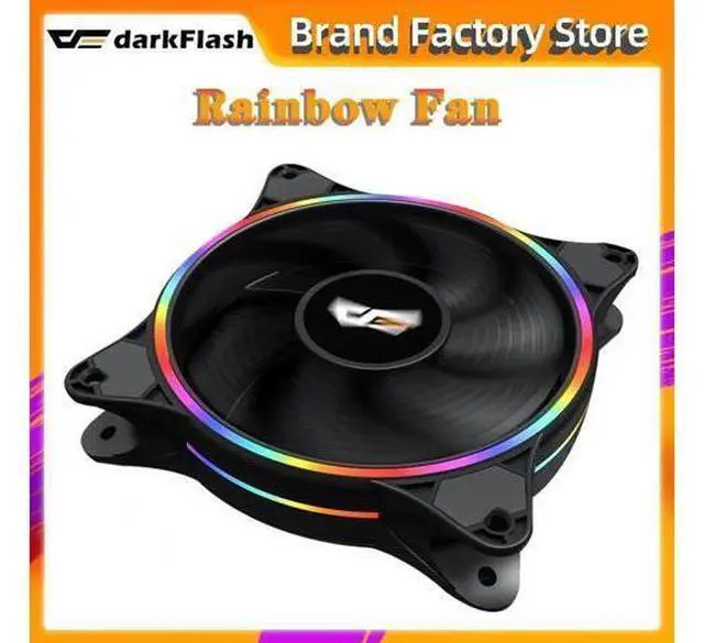 Main image of 120mm PC Computer Ultra D1 LED fan 120mm4pin Desktop PC Computer Cooling Cooler Silent Case rgb Fan Cooling Fans