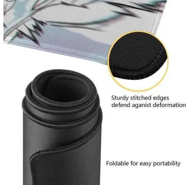 Alt view image 3 of 7 - Anime Mouse Pad Luffygear 5 Extended Gaming Desk Pad with Stitched Edges Large Mouse Mat with Non-Slip Rubber Base for Work & Gaming Office & Home 31.5x15.7 inch