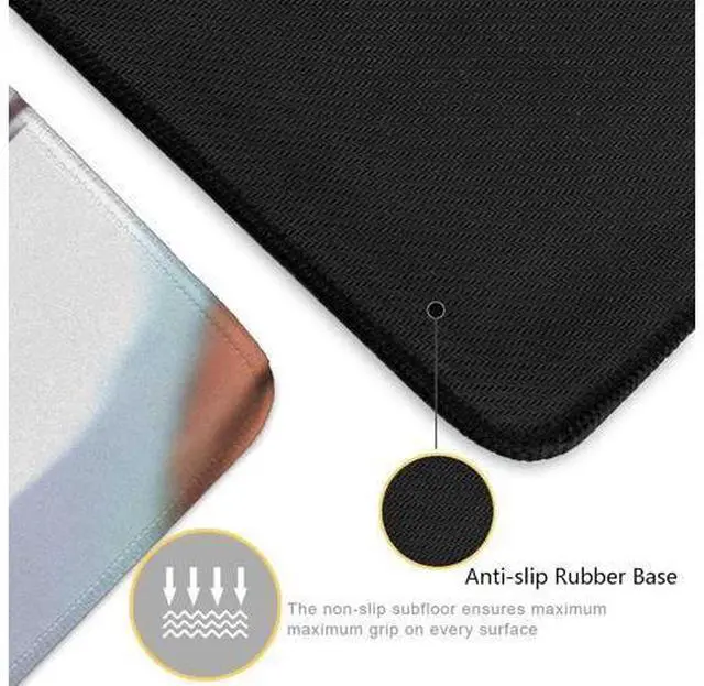 Alt view image 4 of 7 - Anime Mouse Pad Luffygear 5 Extended Gaming Desk Pad with Stitched Edges Large Mouse Mat with Non-Slip Rubber Base for Work & Gaming Office & Home 31.5x15.7 inch