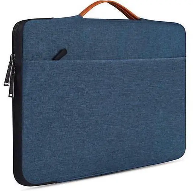 Alt view image 2 of 7 - 17.3 inch Laptop Briefcase Bag for HP Pavilion 17 Inch Laptop HP Envy 17 HP PROBOOK 17 G7 17.3 Inspiron 17 VivoBook 17 Aspire 17.3 Laptop Sleeve Case Navy Blue