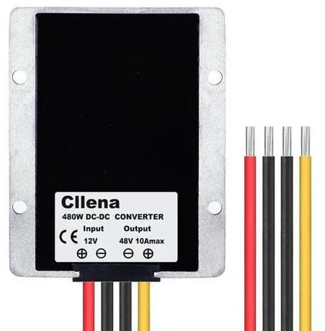 Alt view image 4 of 7 - Cllena DC/DC 12V to 48V Boost Converter 10A 480W Step Up Voltage Regulator Module Car Power Supply Voltage Transformer (Input 10V-16V)