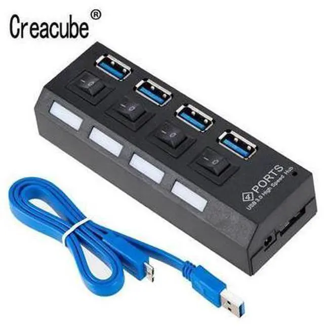 Main image of USB Hub 3.0 4 Port USB 3.0 Hub Splitter Multi Hub High Supper Speed 5Gbps USB 3.0 Hub for PC
