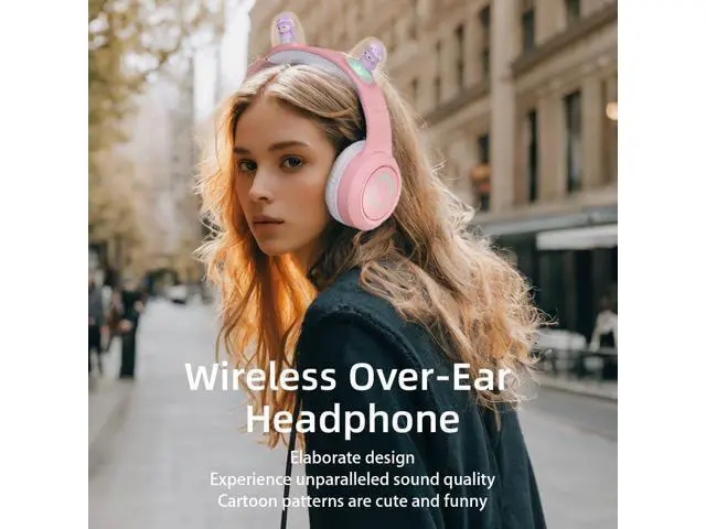 Alt view image 2 of 5 - YAKEN YRKR Bluetooth Headphones,Headphones Wireless Bluetooth V5.3,Over Ear Headphones HiFi Rotating Wings for Smartphone Computer Laptop (Blue)