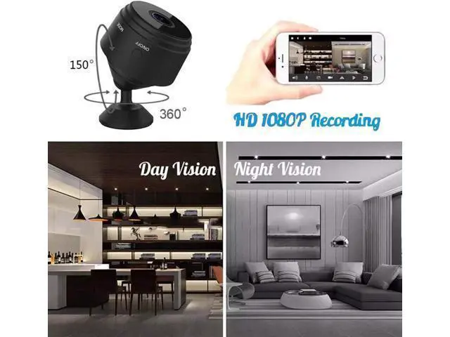 Alt view image 4 of 7 - 2023MDGLSYEE Wireless Security Camera Mini Outdoor/Indoor with Audio,Hidden Camera,Home Surveillance Camera, 1080P IP HD Build-in Battery 350mahInfrared Night Vision Dome Camera(Pack-3)