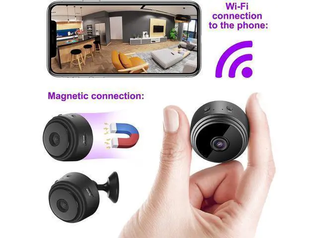 Alt view image 5 of 7 - 2023MDGLSYEE Wireless Security Camera Mini Outdoor/Indoor with Audio,Hidden Camera,Home Surveillance Camera, 1080P IP HD Build-in Battery 350mahInfrared Night Vision Dome Camera(Pack-3)