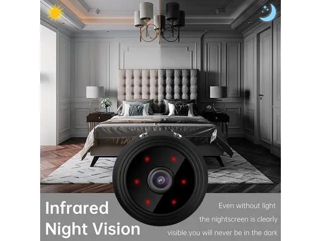 Alt view image 6 of 7 - 2023MDGLSYEE Wireless Security Camera Mini Outdoor/Indoor with Audio,Hidden Camera,Home Surveillance Camera, 1080P IP HD Build-in Battery 350mahInfrared Night Vision Dome Camera(Pack-3)