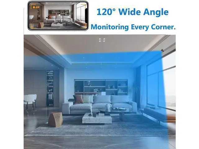 Alt view image 3 of 6 - Wireless WIFI Home Security Camera Body Indoor Outdoor Surveillance Room Camera 1080P HD With Night Vision, Motion Detection Phone Application built-in battery Cat dog camera for home security pet
