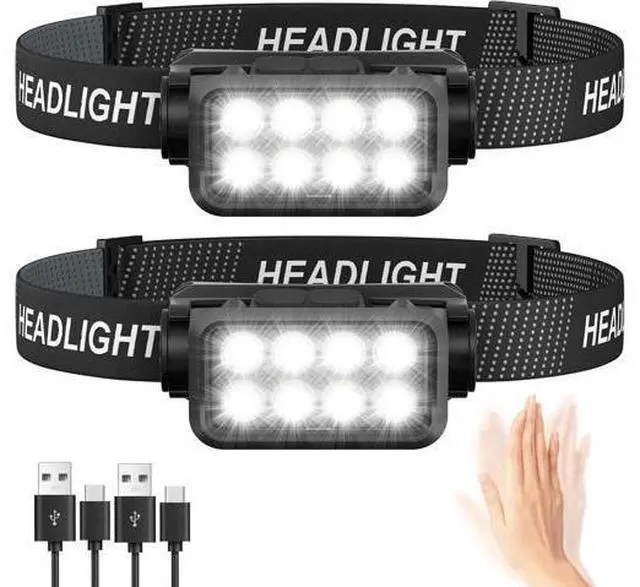 Main image of Rechargeable LED Headlamp 990000 High Lumens 10 Modes Zoomable Head Lamp 95 Hours Long Battery Life & 125° Adjustable & IPX7 Waterproof Super Bright Head Light for Outdoor Camping Hard Hat
