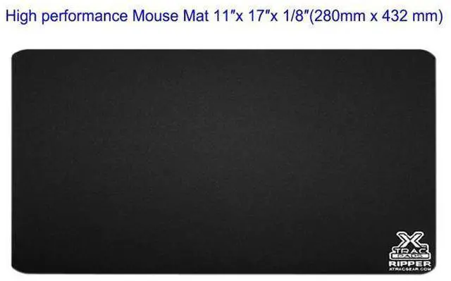 Main image of High performance Mouse Mat pad 11x 17x 0.1 inches, Xtrac Gear Mouse Mat Ripper, Mouse Pad with Comfortable Writing Surface for Office and Home, Polished textile surface, Overlock sewn edges